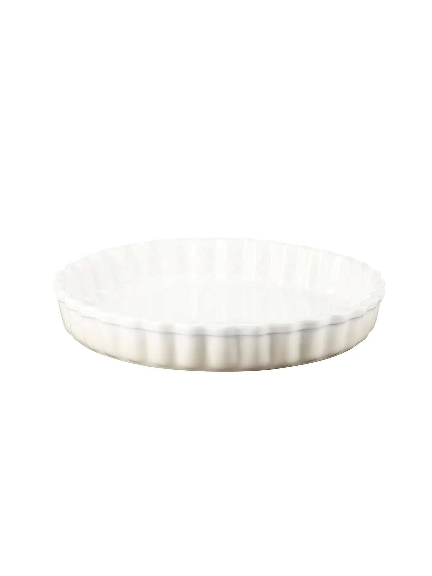 LE CREUSET | Tarteform "Poterie" 28cm (Ofenrot) | creme